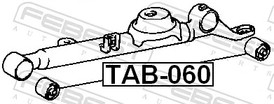FEBEST TAB-060 Mounting, control/trailing arm
