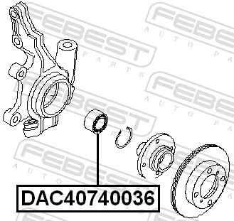 Wheel Bearing DAC40740036