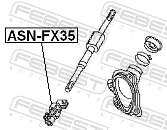 FEBEST ASN-FX35 Steering Shaft