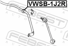 Mounting, stabiliser bar VWSB-1J2R