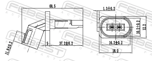 Sensor, wheel speed 23606-017