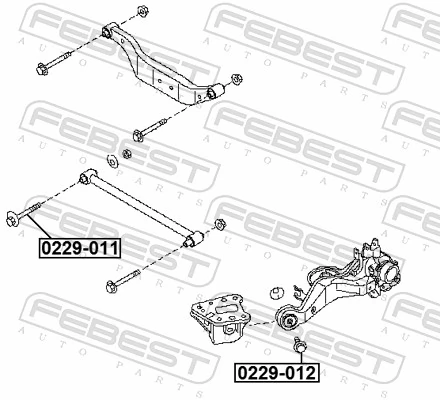 FEBEST 0229-011 Camber Correction Screw