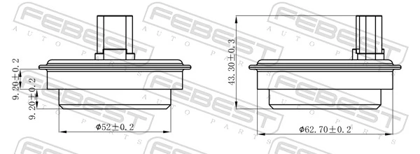 Sensor, wheel speed 01606-009