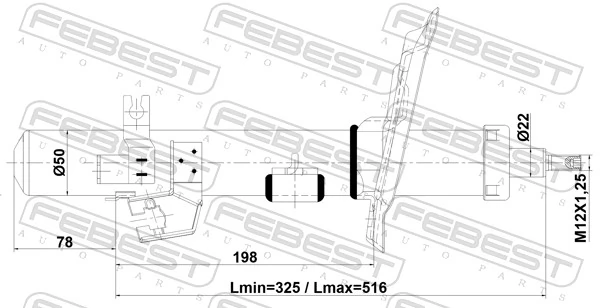 Shock Absorber 02110-004FR