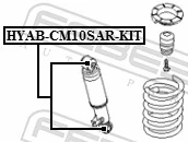 Mounting Kit, shock absorber HYAB-CM10SAR-KIT