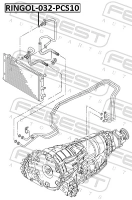 Seal Ring, oil cooler RINGOL-032-PCS10