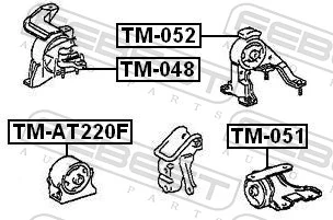 FEBEST TM-AT220F Mounting, engine