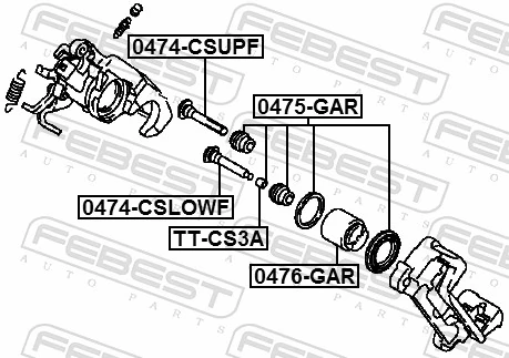 Repair Kit, brake caliper 0475-GAR