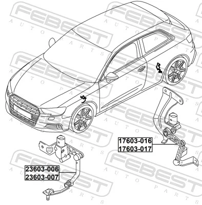 Sensor, headlight levelling 17603-016