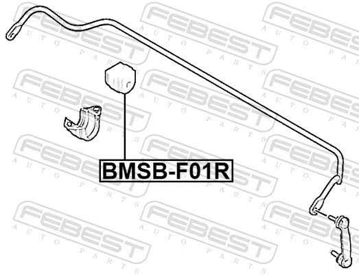 Mounting, stabiliser bar BMSB-F01R