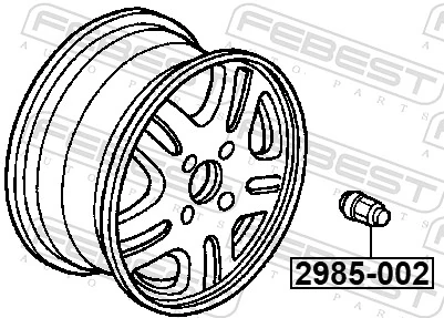 Wheel Nut 2985-002