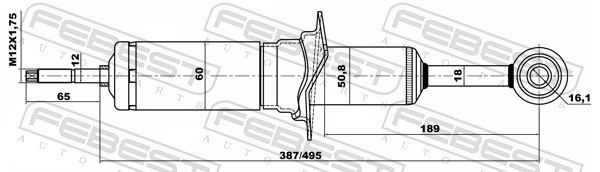FEBEST 21110-001F Shock Absorber