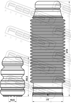 Dust Cover Kit, shock absorber HYSHB-TUCR-KIT