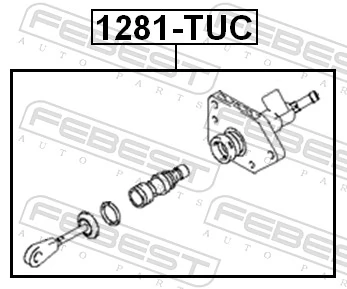 Master Cylinder, clutch 1281-TUC