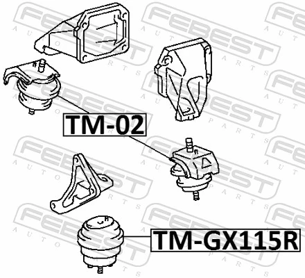 FEBEST TM-02 Mounting, engine
