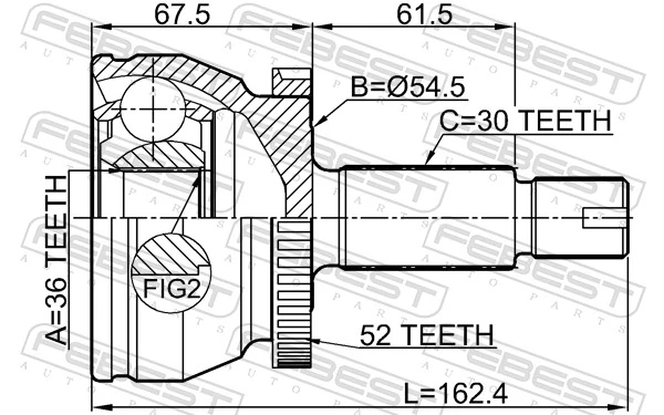 Joint Kit, drive shaft 2210-SORA52