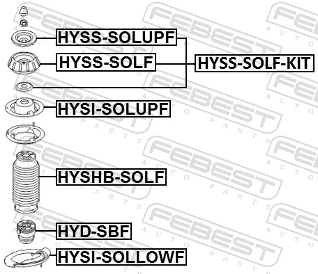 FEBEST HYSI-SOLUPF Spring Seat
