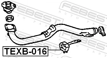 FEBEST TEXB-016 Mounting Kit, exhaust system