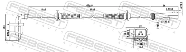 Sensor, wheel speed 24606-004