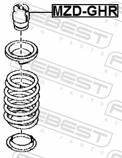 FEBEST MZD-GHR Rubber Buffer, suspension