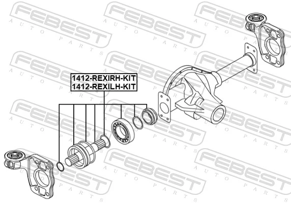 FEBEST 1412-REXILH-KIT Drive Shaft
