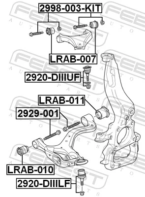 Mounting, control/trailing arm LRAB-007