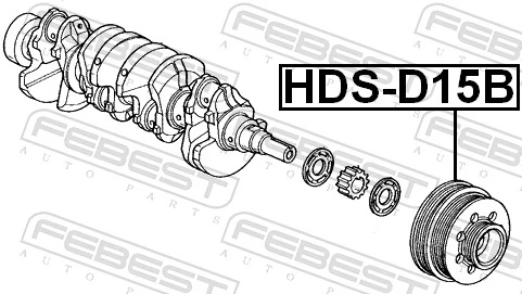 FEBEST HDS-D15B Belt Pulley, crankshaft