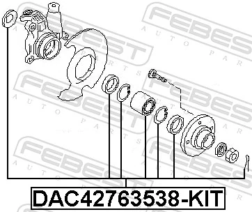 Wheel Bearing Kit DAC42763538-KIT