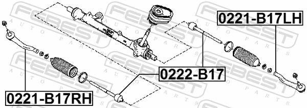 Tie Rod End 0221-B17RH