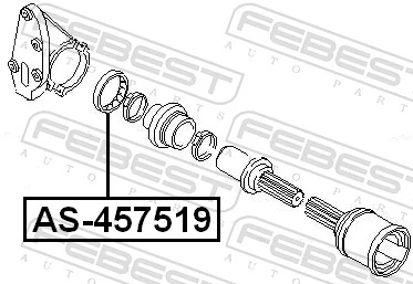 Bearing, drive shaft AS-457519