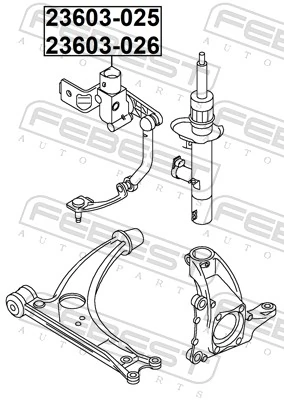 Sensor, headlight levelling 23603-025
