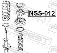 Suspension Strut Support Mount NSS-012