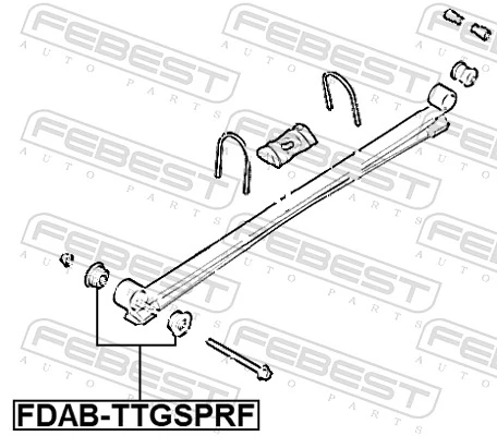 Bushing, leaf spring FDAB-TTGSPRF