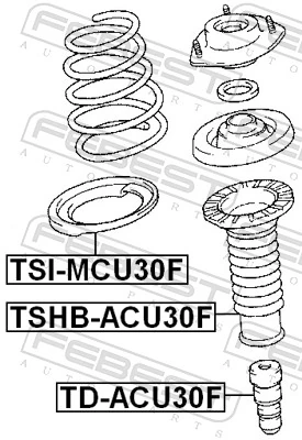FEBEST TD-ACU30F Rubber Buffer, suspension