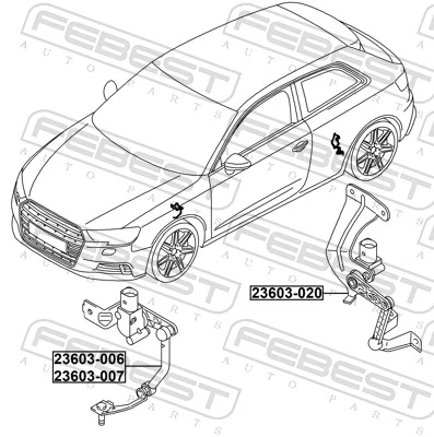 Sensor, headlight levelling 23603-020