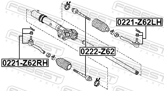 Tie Rod End 0221-Z62RH