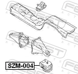 Mounting, engine SZM-004