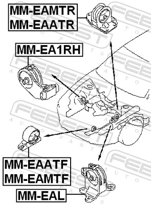 FEBEST MM-EA1RH Mounting, engine