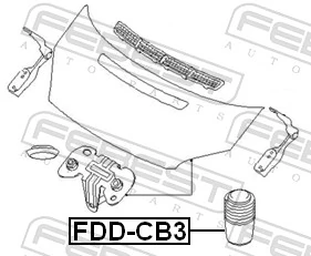 FEBEST FDD-CB3 Buffer, bonnet