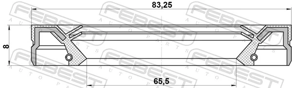 FEBEST 95IEY-67830808C Shaft Seal, drive shaft