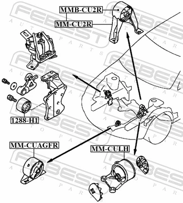 FEBEST MM-CULH Mounting, engine