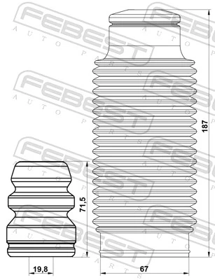 Dust Cover Kit, shock absorber KSHB-CEEDF-KIT