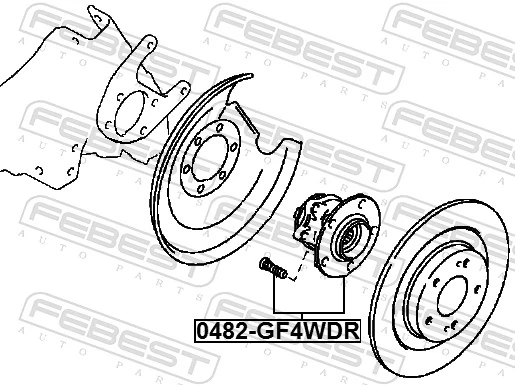 Wheel Hub 0482-GF4WDR