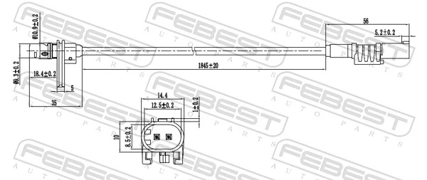 Sensor, wheel speed 16606-003