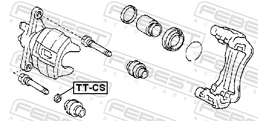 Accessory Kit, brake caliper TT-CS