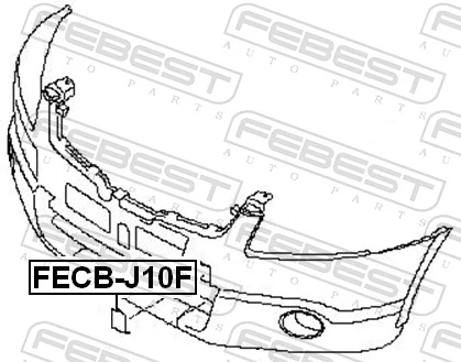FEBEST FECB-J10F Flap, tow hook