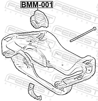 Mounting, automatic transmission BMM-001