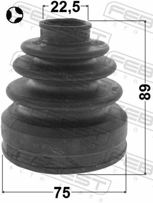 Bellow, drive shaft 0515-CWT