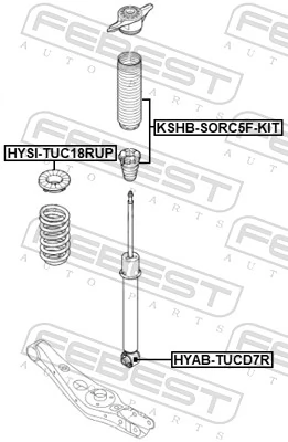 FEBEST HYSI-TUC18RUP Spring Seat