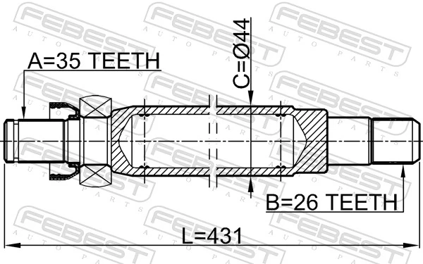 Drive Shaft 2112-GEMT